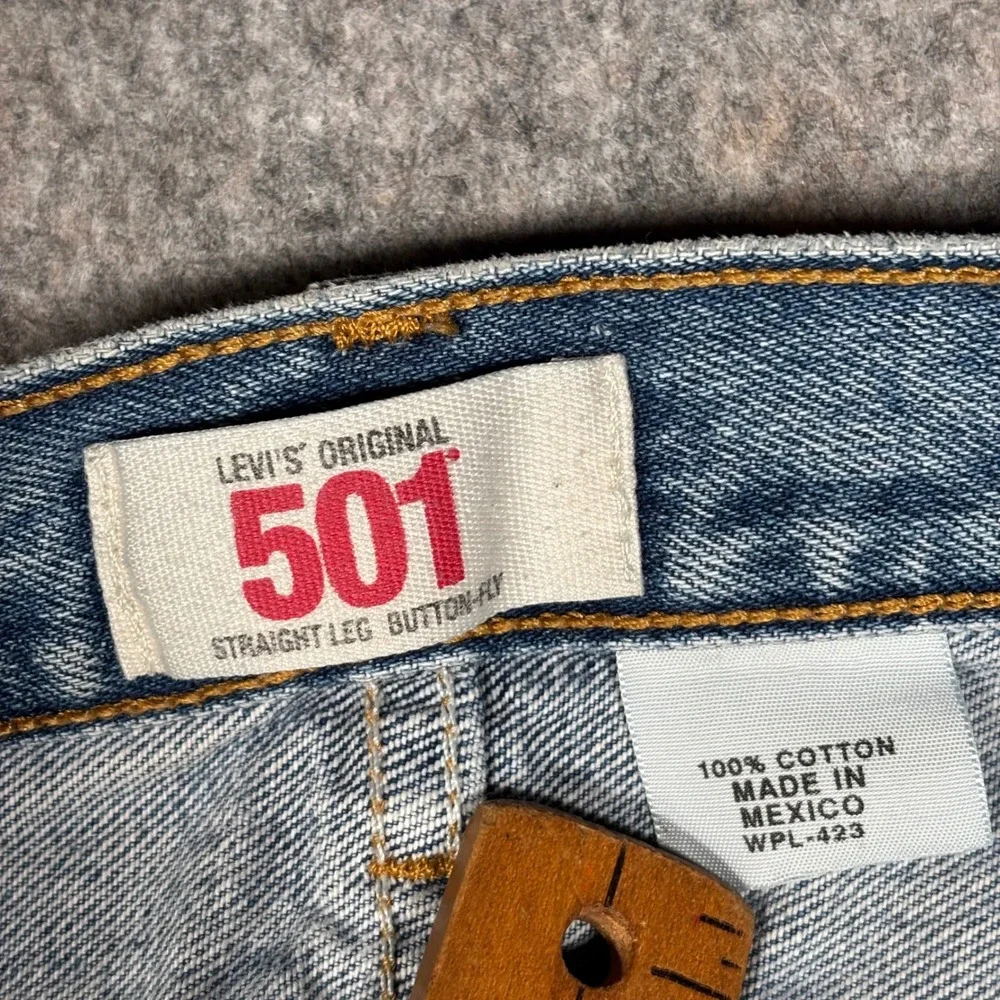 Levi's 501 Original Jeans Mens 40x32 Blue Straight Leg Button Fly Denim VTG 90s